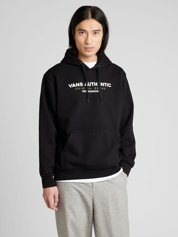 VANSSweater majica - crna boja: prednji dio