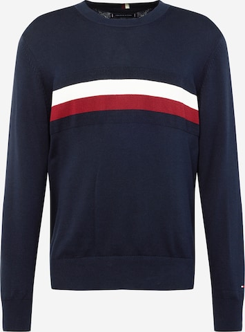 TOMMY HILFIGER Sveter - Modrá: predná strana