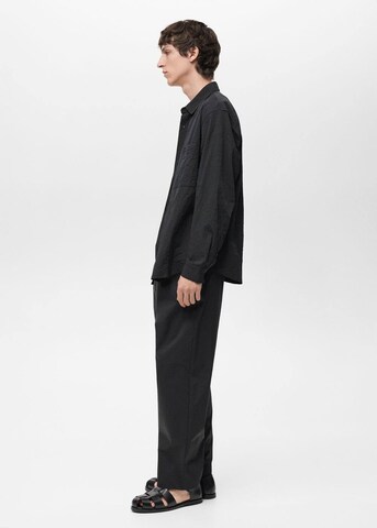 MANGO MAN Regular fit Button Up Shirt 'Acrux' in Black