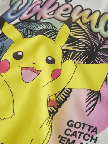 NAME IT Tričko 'NKFMuba Pokemon' – bílá