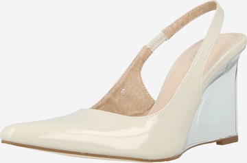 Raid Slingback pumps 'LOUNA' i vit: framsida