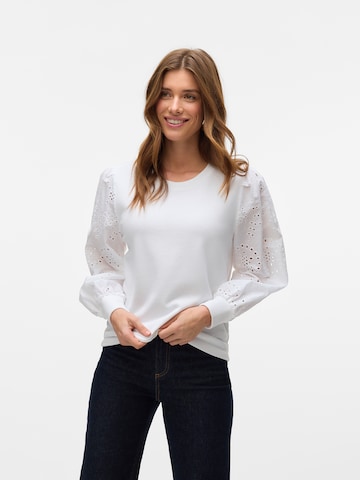 VERO MODA Sweatshirt 'VMDAMINE' in Wit: voorkant