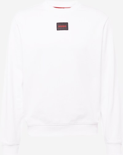HUGO Sweat-shirt 'Diragol' en rouge / noir / blanc, Vue avec produit