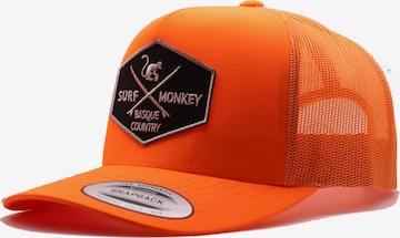 Casquette de sport Surf Monkey en orange : devant