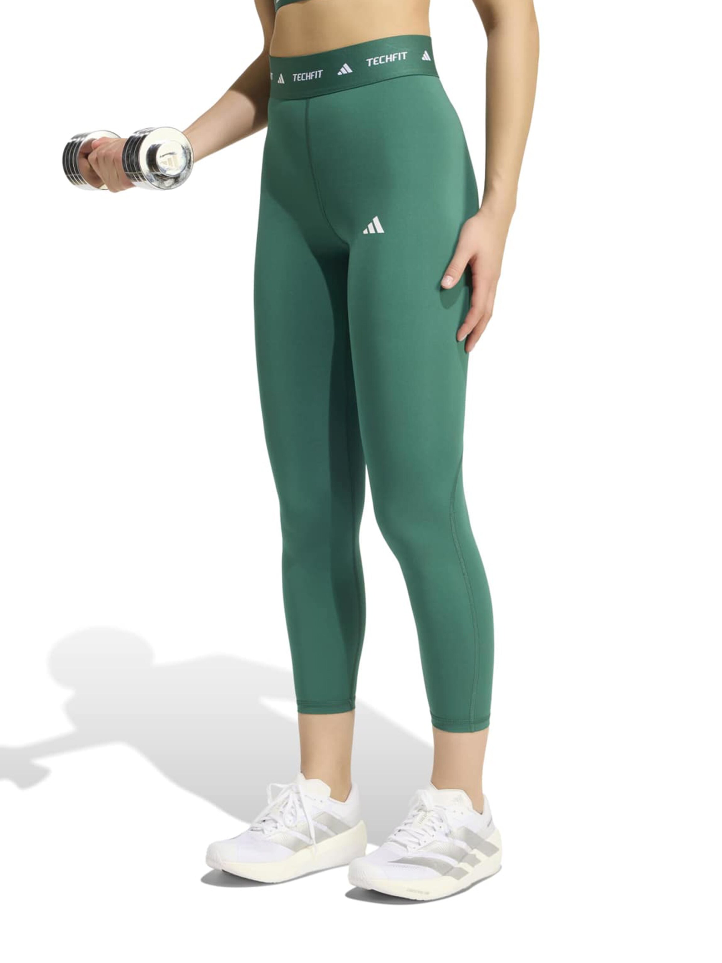 ADIDAS PERFORMANCE Скинни Спортивные штаны в Зеленый: спереди