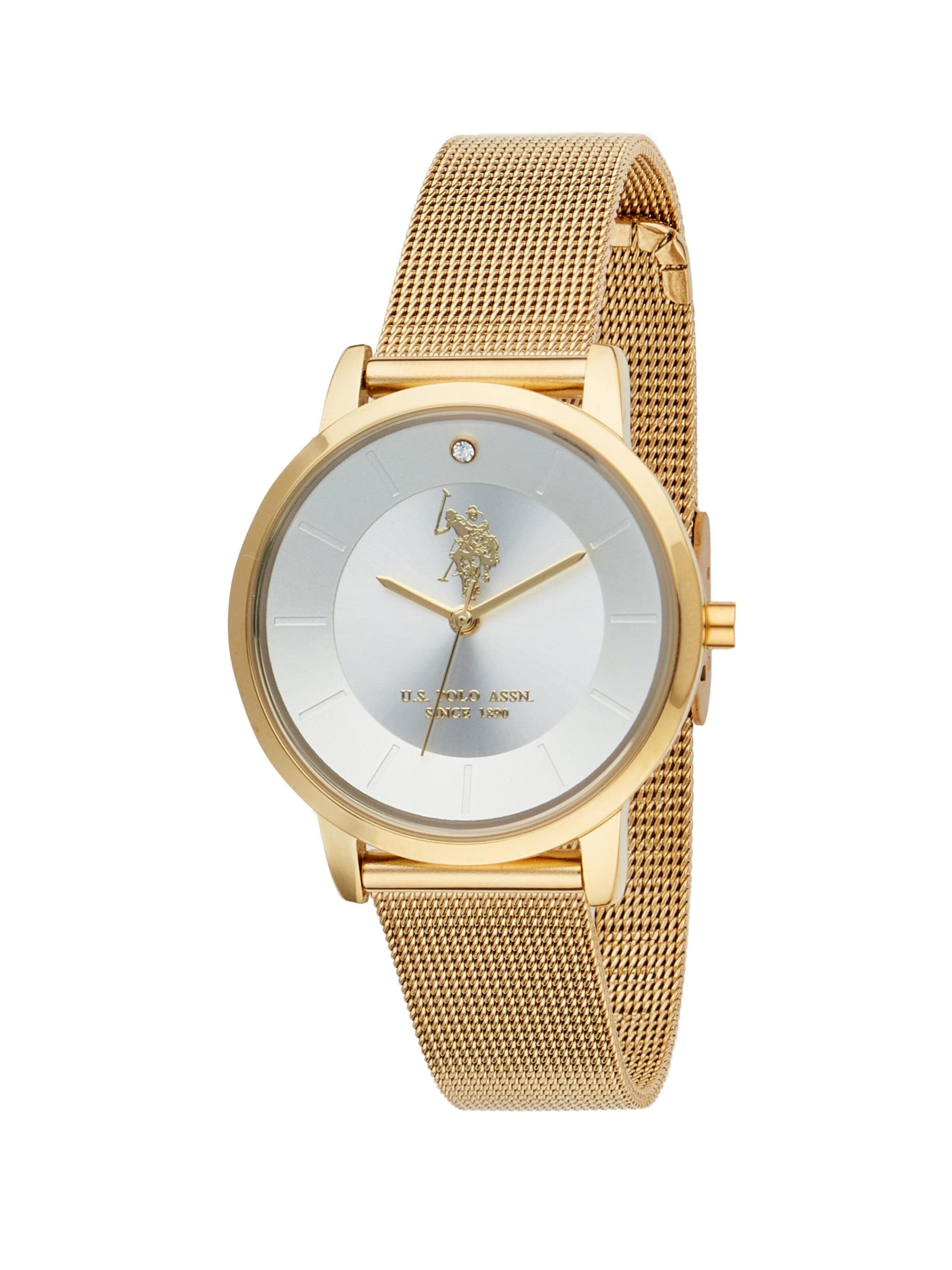 U.S. POLO ASSN. - Reloj analógico 'Amalia' en amarillo: frente