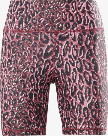 Skinny Pantaloni sport de la Reebok pe roz