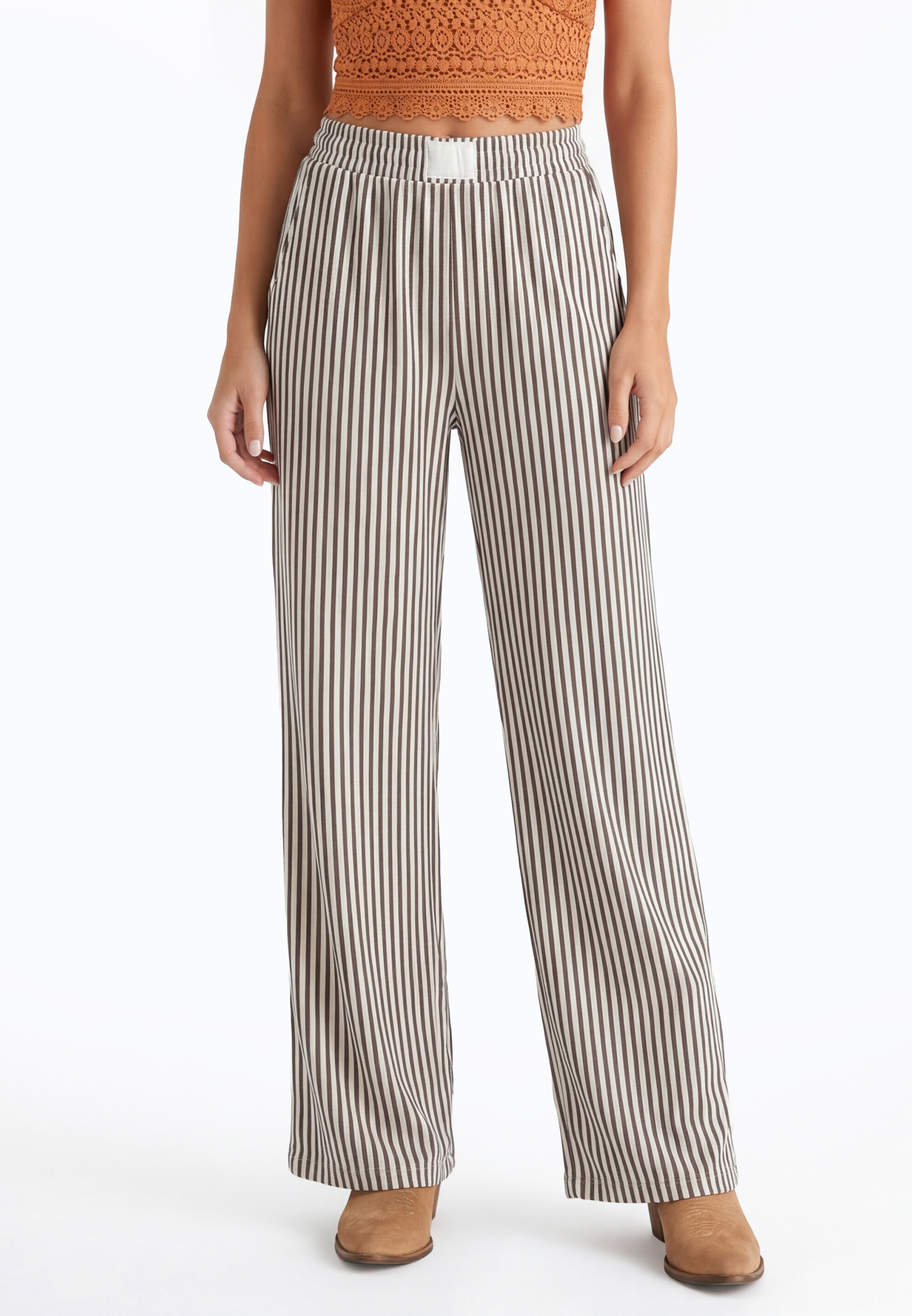 IZIA - Loosefit Pantalón en marrón