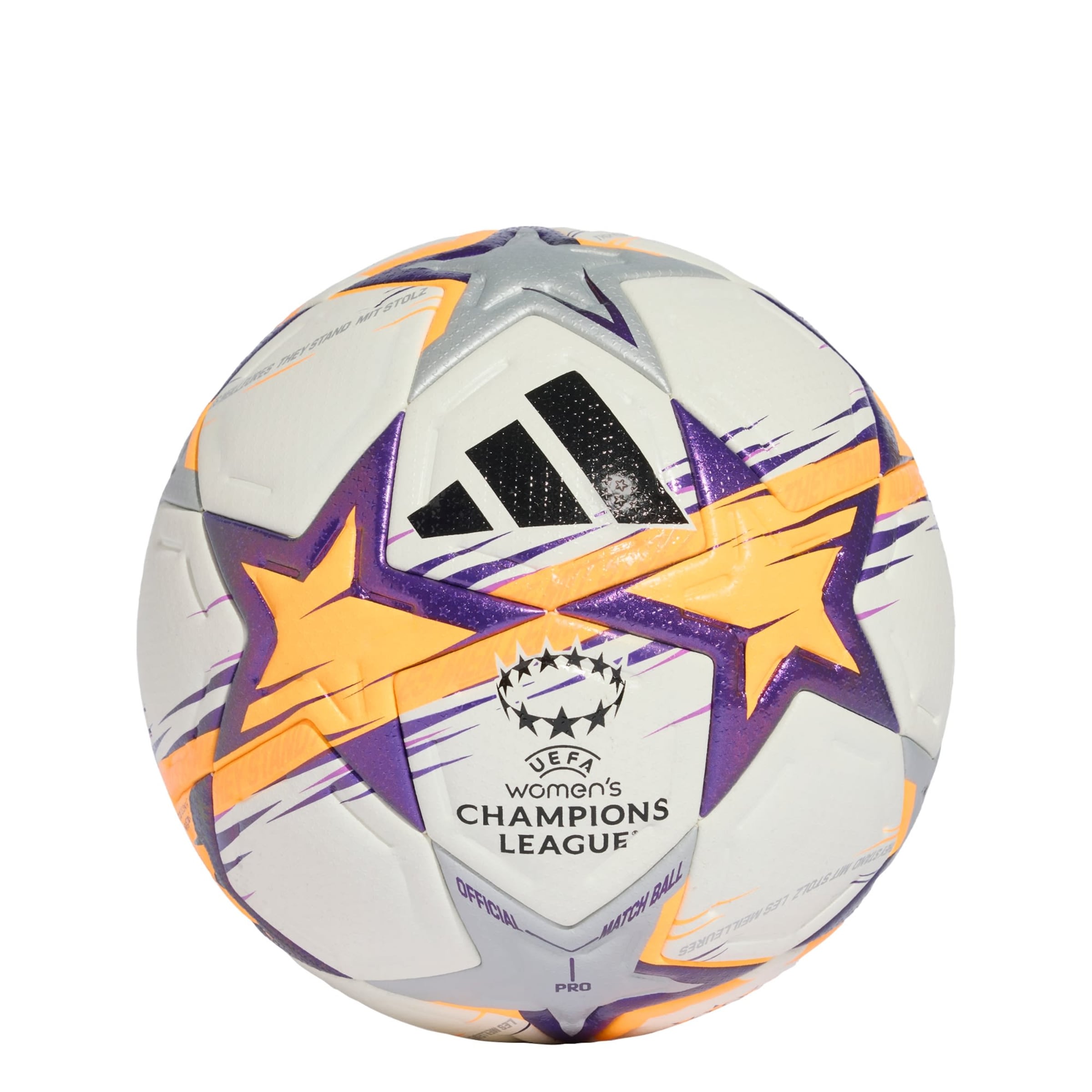 Pallone 'UEFA Champions League 26/27 Pro' di ADIDAS PERFORMANCE in bianco: frontale