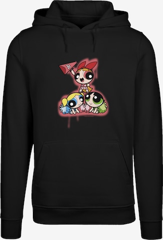 Sweat-shirt 'Powerpuff Girls Cheerleaders' F4NT4STIC en noir : devant