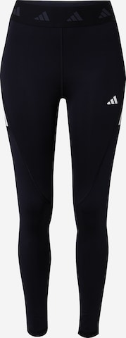 ADIDAS PERFORMANCE Skinny Workout Pants 'Techfit Hyperglam ' in Black: front