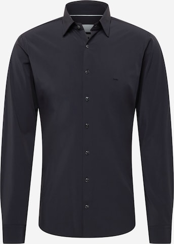 Slim fit Camicia di Michael Kors in nero: frontale