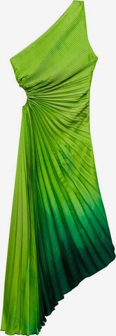 MANGO Evening Dress in Green: front