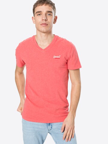 Effilé T-Shirt Superdry en orange : devant