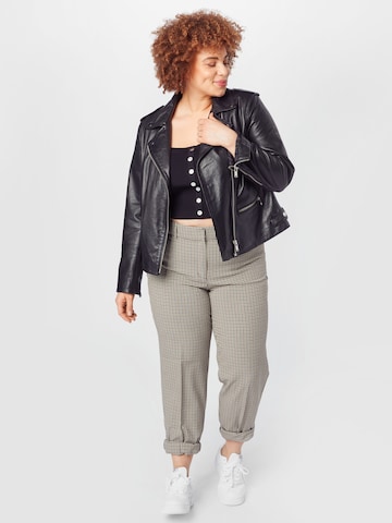 ABOUT YOU Curvy Gebreide top 'Luana' in Zwart