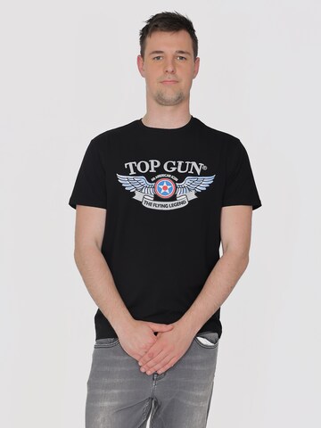TOP GUN T-Shirt in Schwarz