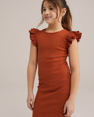 Robe WE Fashion en marron : devant