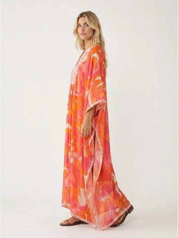 Miss June Kjole 'Caftan Long Cassia' i orange