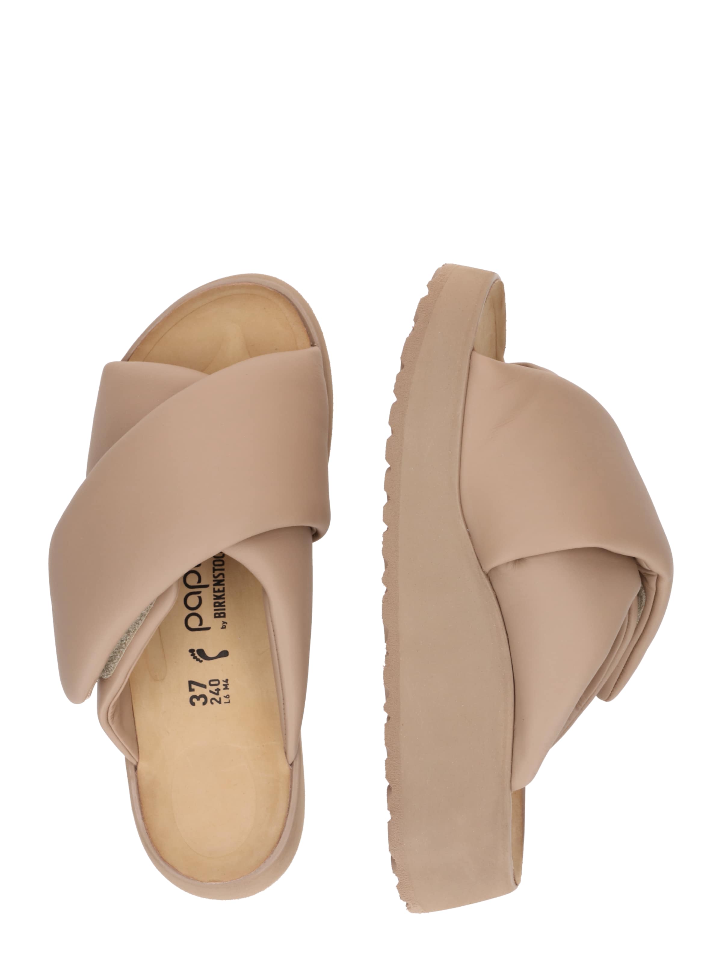 Saboți 'LENA' de la BIRKENSTOCK pe bej