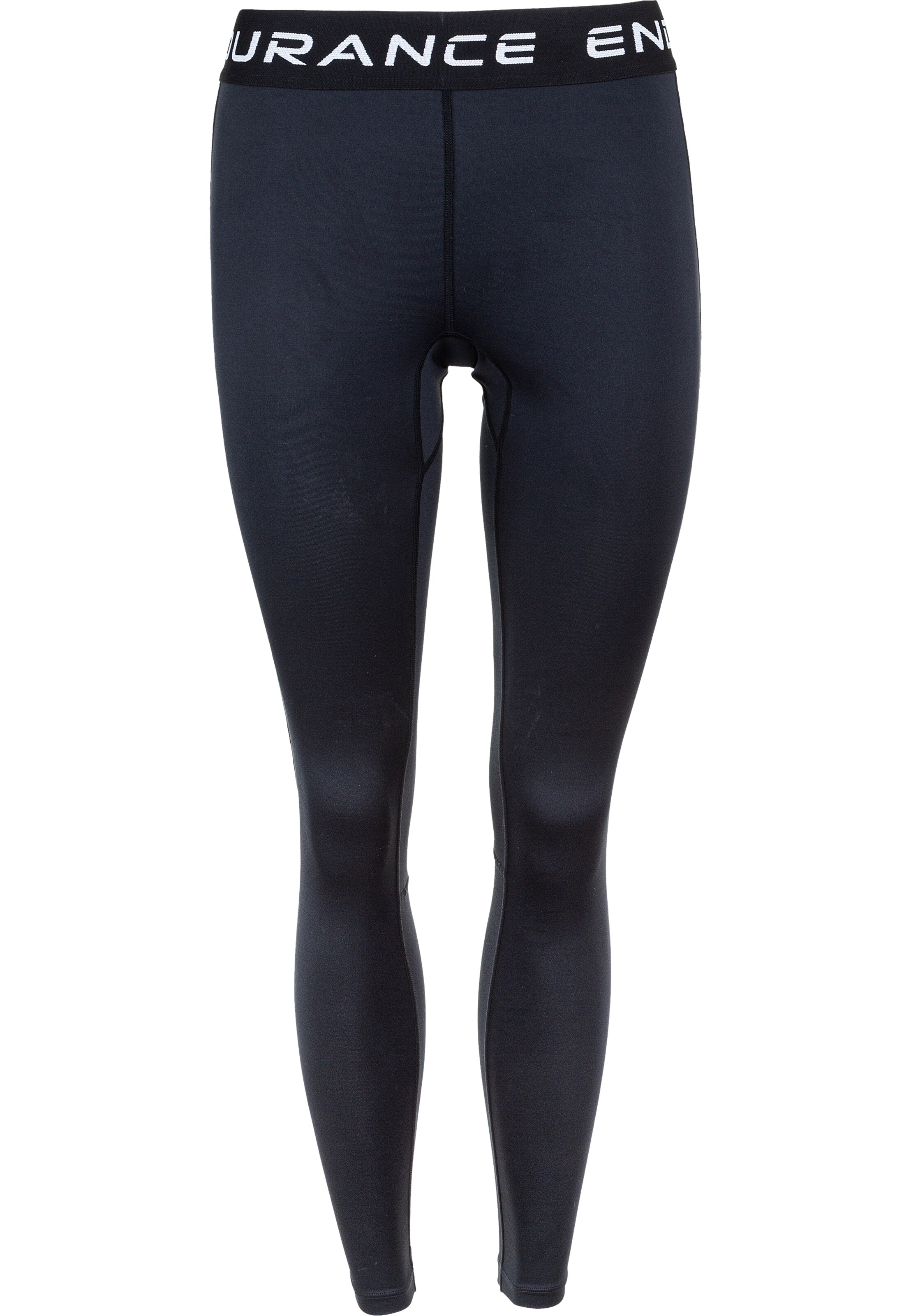 ENDURANCE Skinny Sportbroek 'Power' in Zwart: voorkant