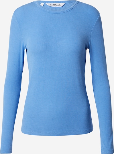 Tricou 'Fenja' Soft Rebels pe albastru fumuriu, Vizualizare produs