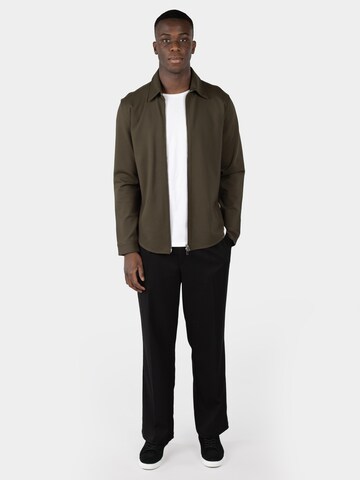 Ciszere Between-season jacket 'Aden superior stretch overshirt - Black' in Green