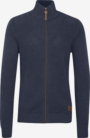 !Solid Gebreid vest 'Tristan' in Blauw: voorkant