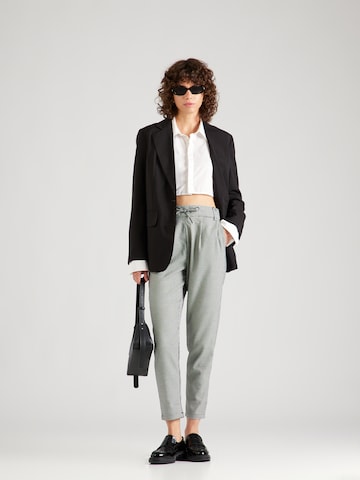 ONLY Slim fit Pleat-Front Pants 'Poptrash' in Grey