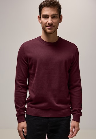 Street One MEN Pullover in Rot: Vorderseite