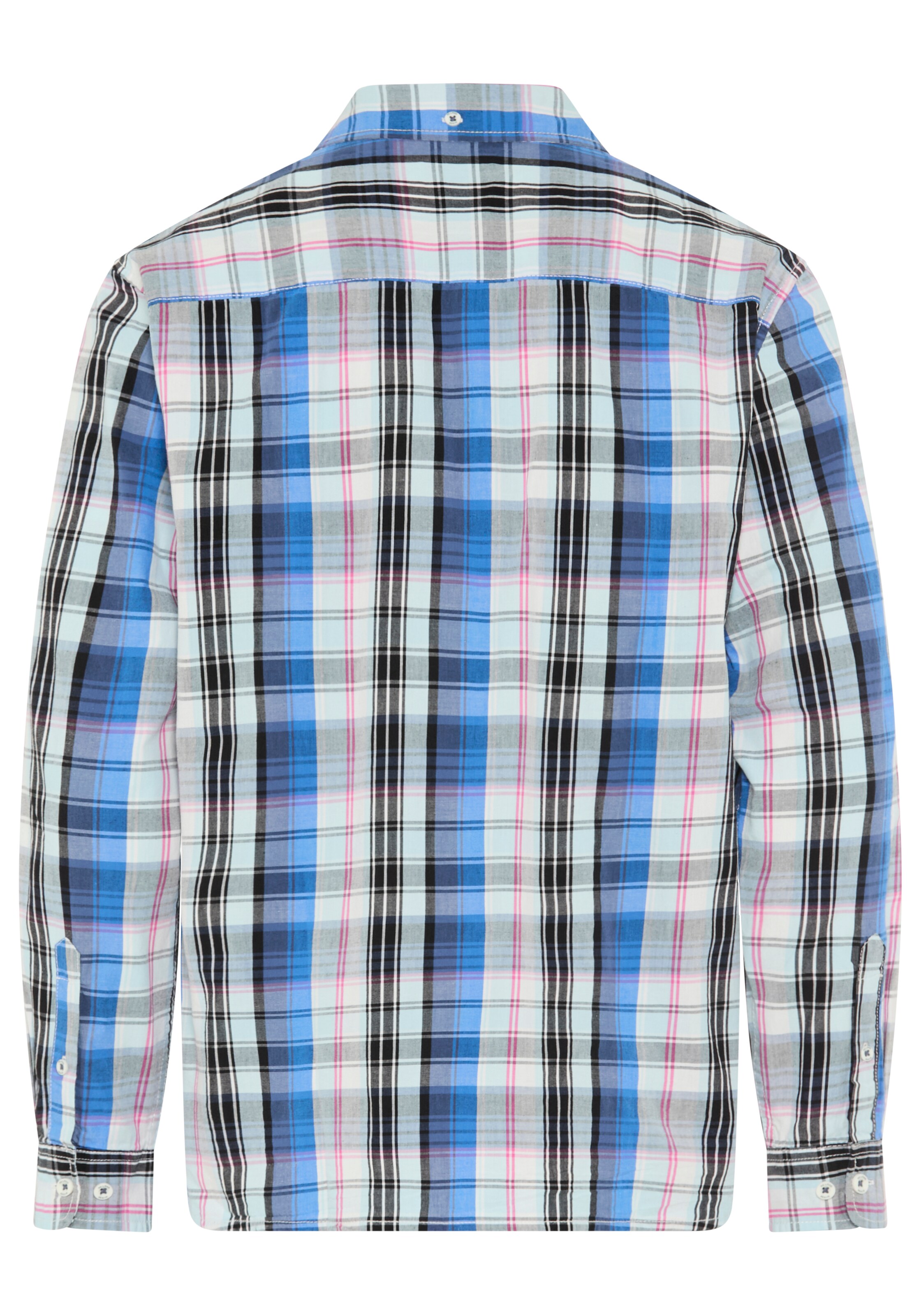 DELMAO Regular fit Button Up Shirt in Blue