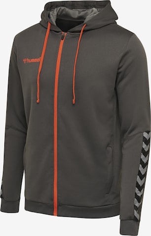 Hummel Athletic Zip-Up Hoodie in Grey