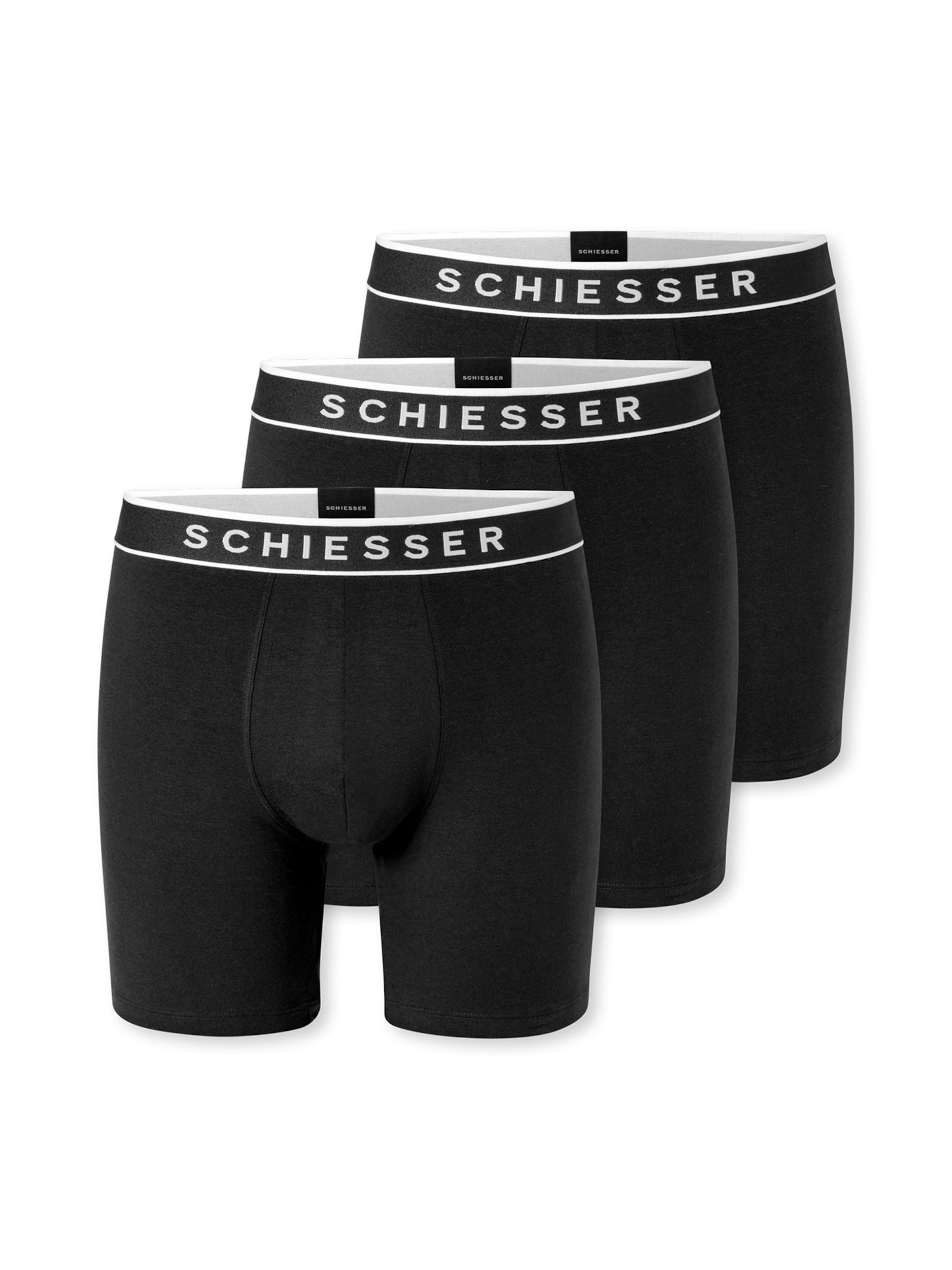 SCHIESSER Boxershorts ' 95/5 Multi ' in 4XL in de kleur Zwart, Productweergave