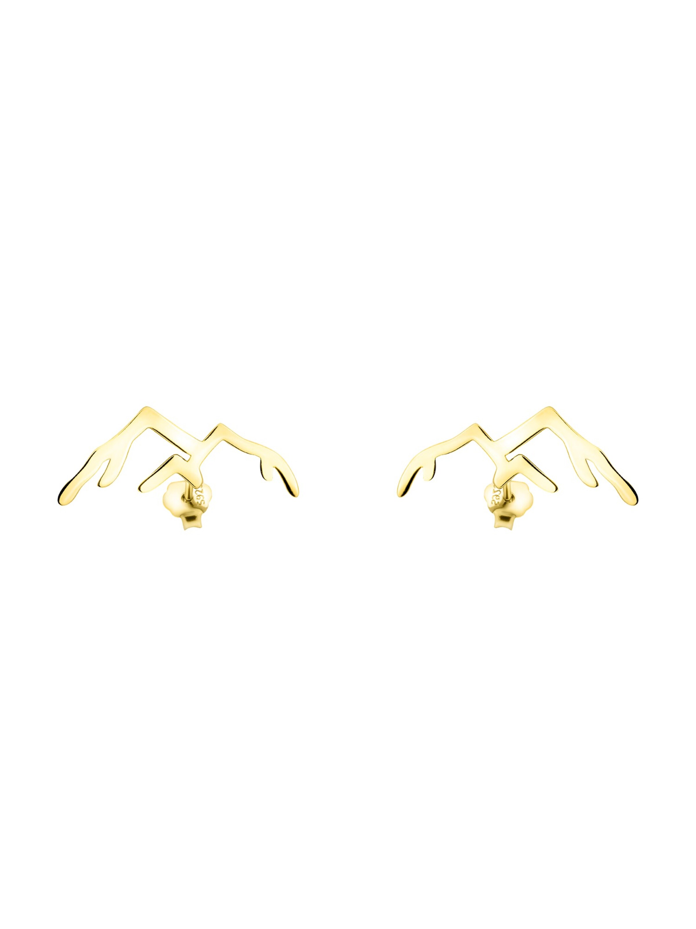 Sofia Milani Ohrringe 'Mountain'‌‌‌‌‌‌‌‌‌‌ in Gold: Vorderseite