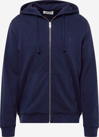 ARMEDANGELS Zip-Up Hoodie 'Saromian' in Blue: front