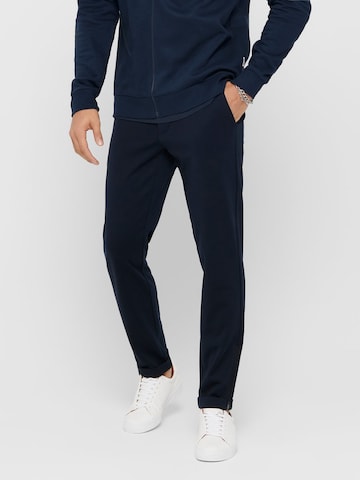 Only & Sons Normalny krój Spodnie w kolorze niebieski: przód