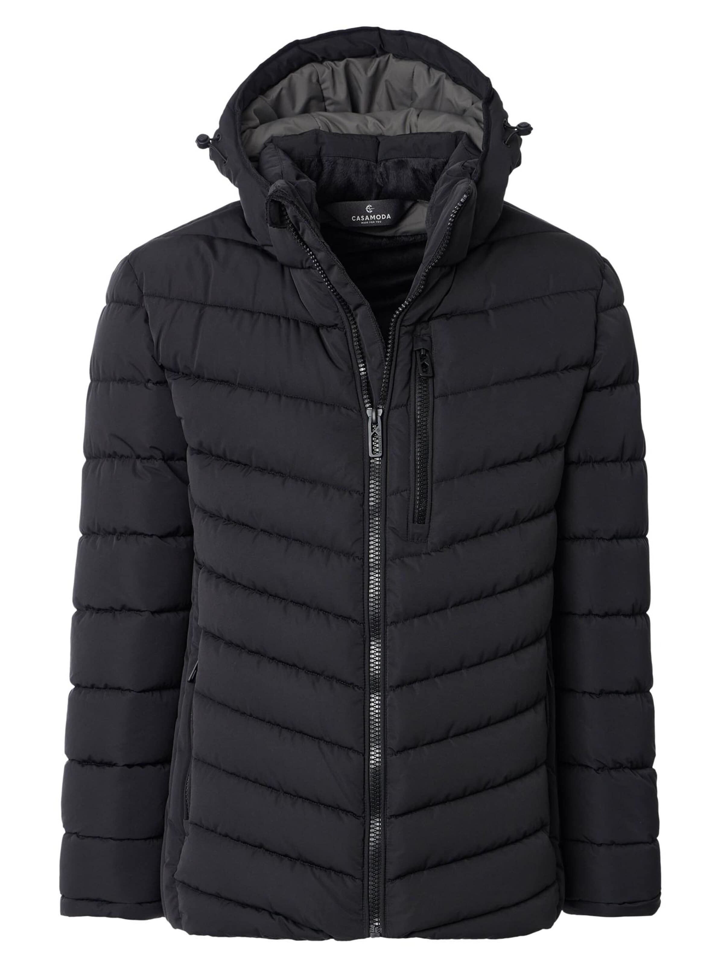 CASAMODA Between-season jacket 'Basic' in Black: front