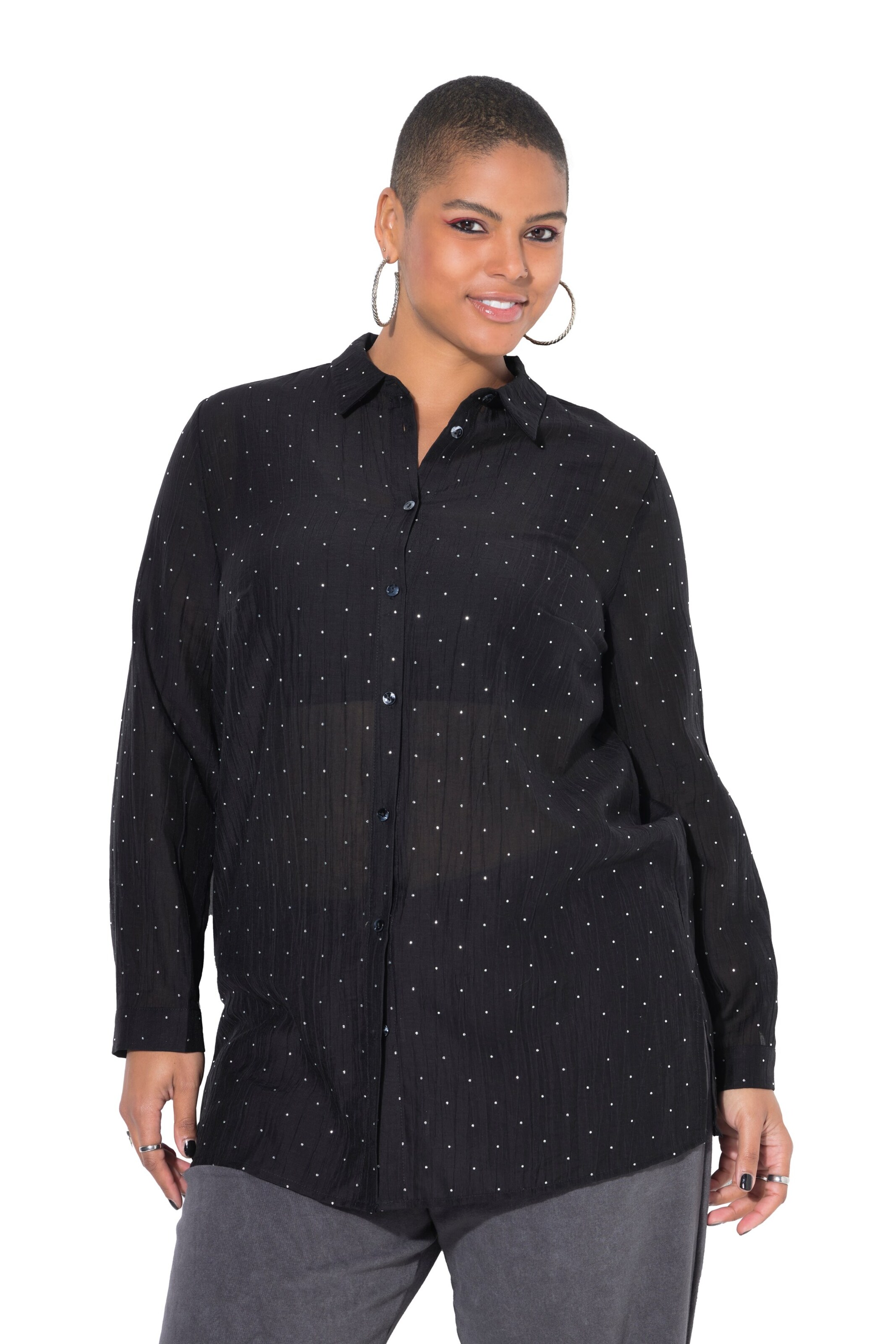 Studio Untold Bluse in Schwarz: Vorderseite