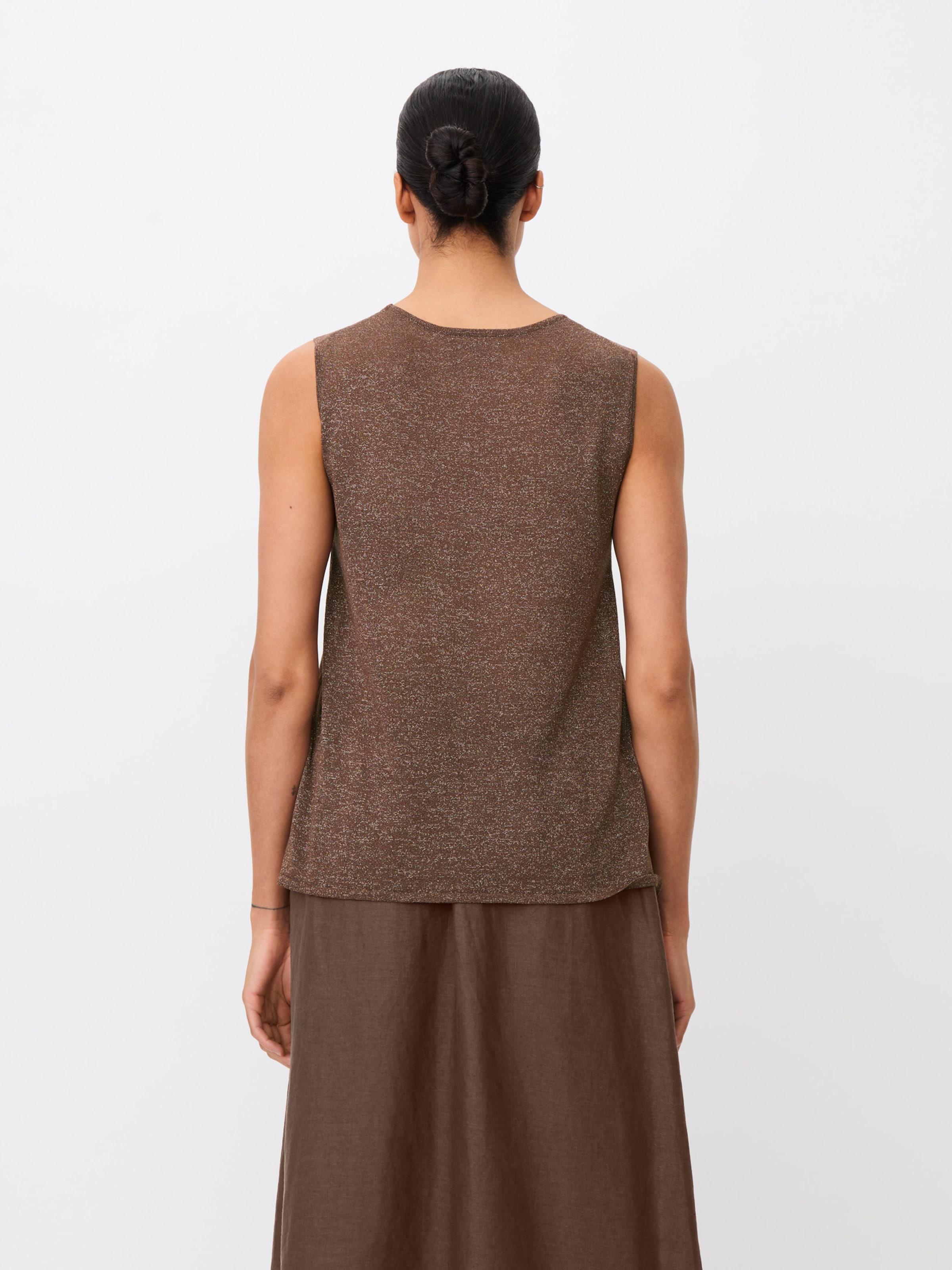 Pull-over Masai en marron