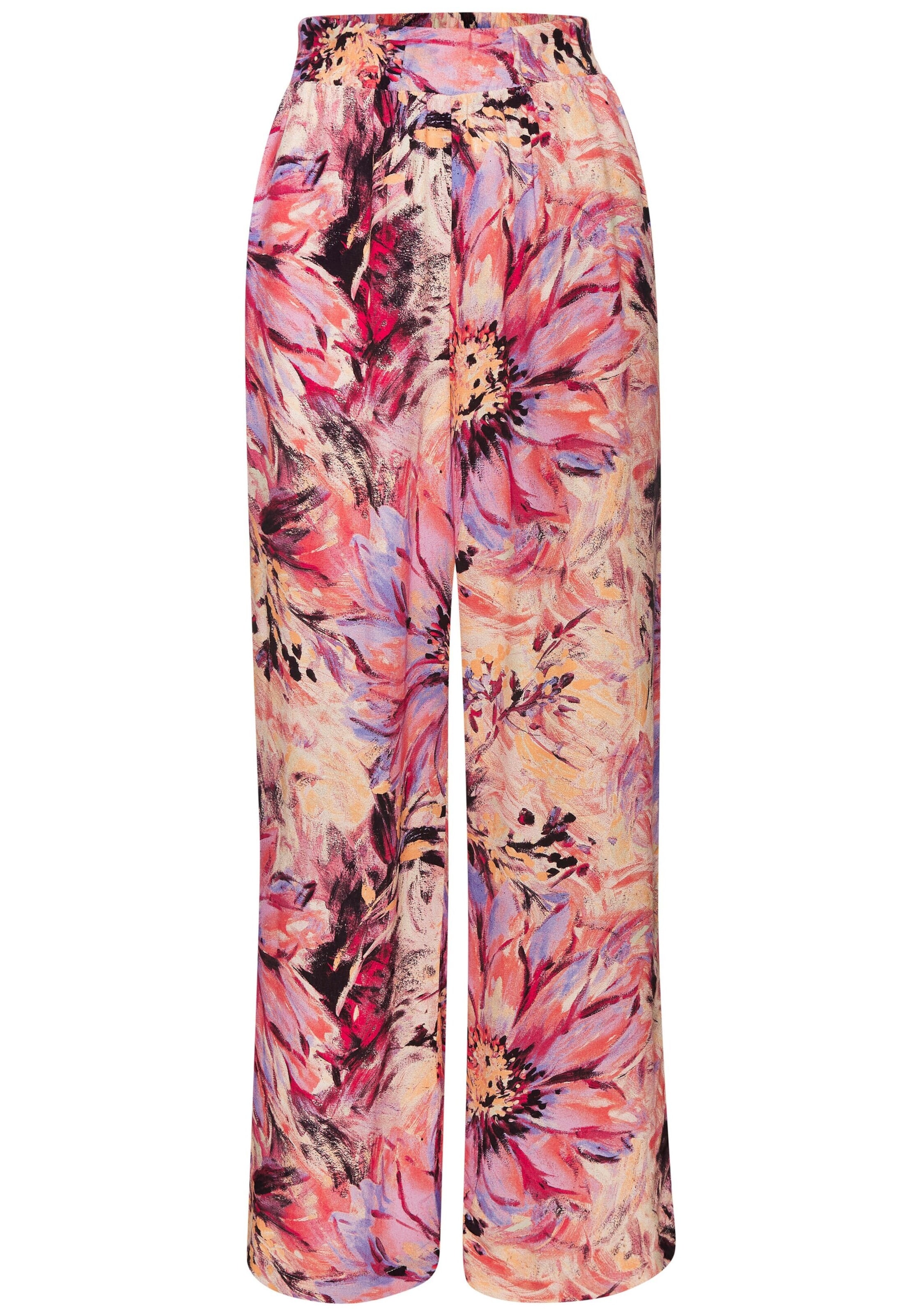 LASCANA Wide leg Broek in Gemengde kleuren: voorkant