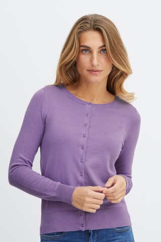 Fransa Gebreid vest in Lila: voorkant