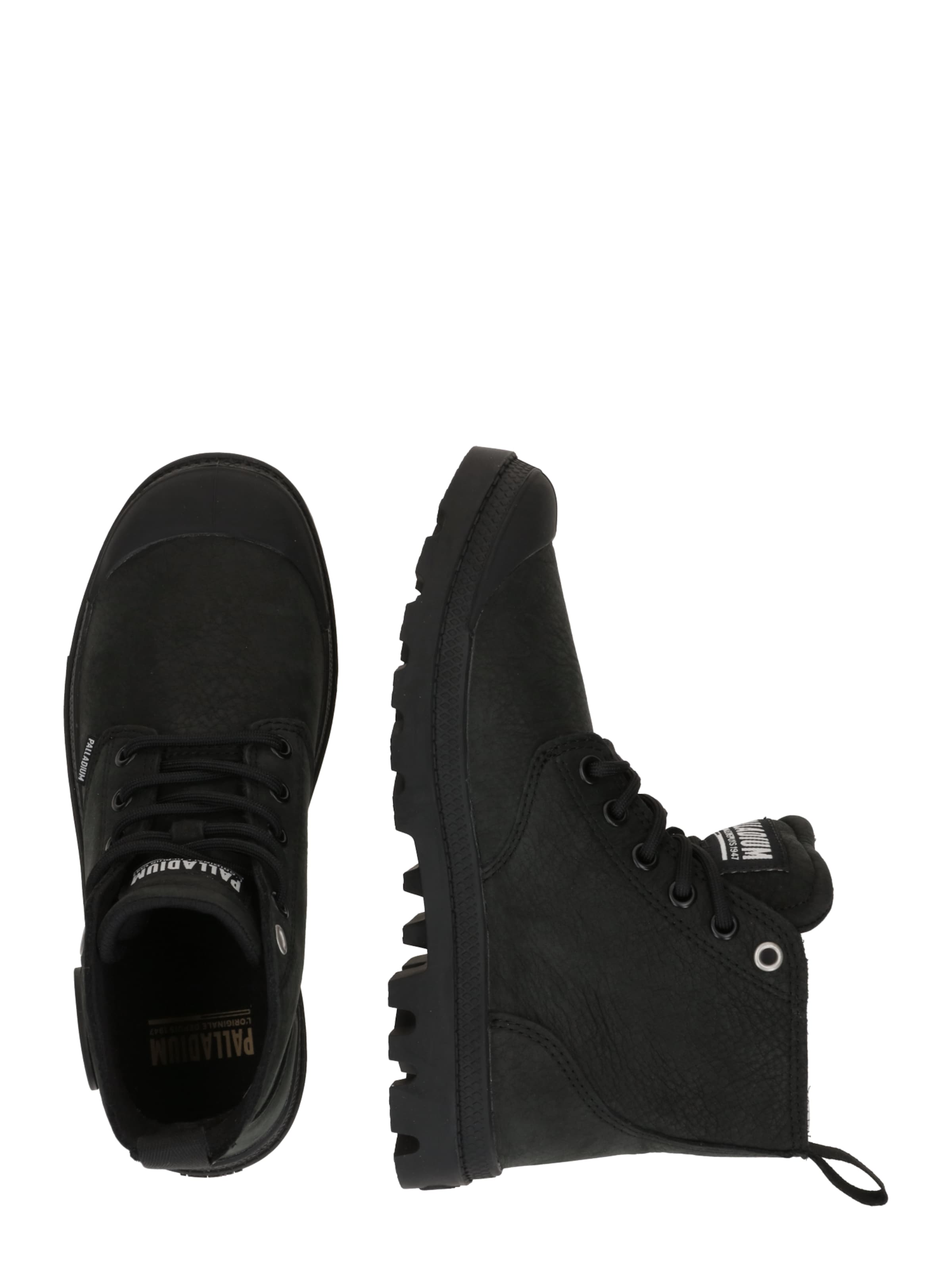 Palladium Schnürstiefelette 'PAMPA' in Schwarz
