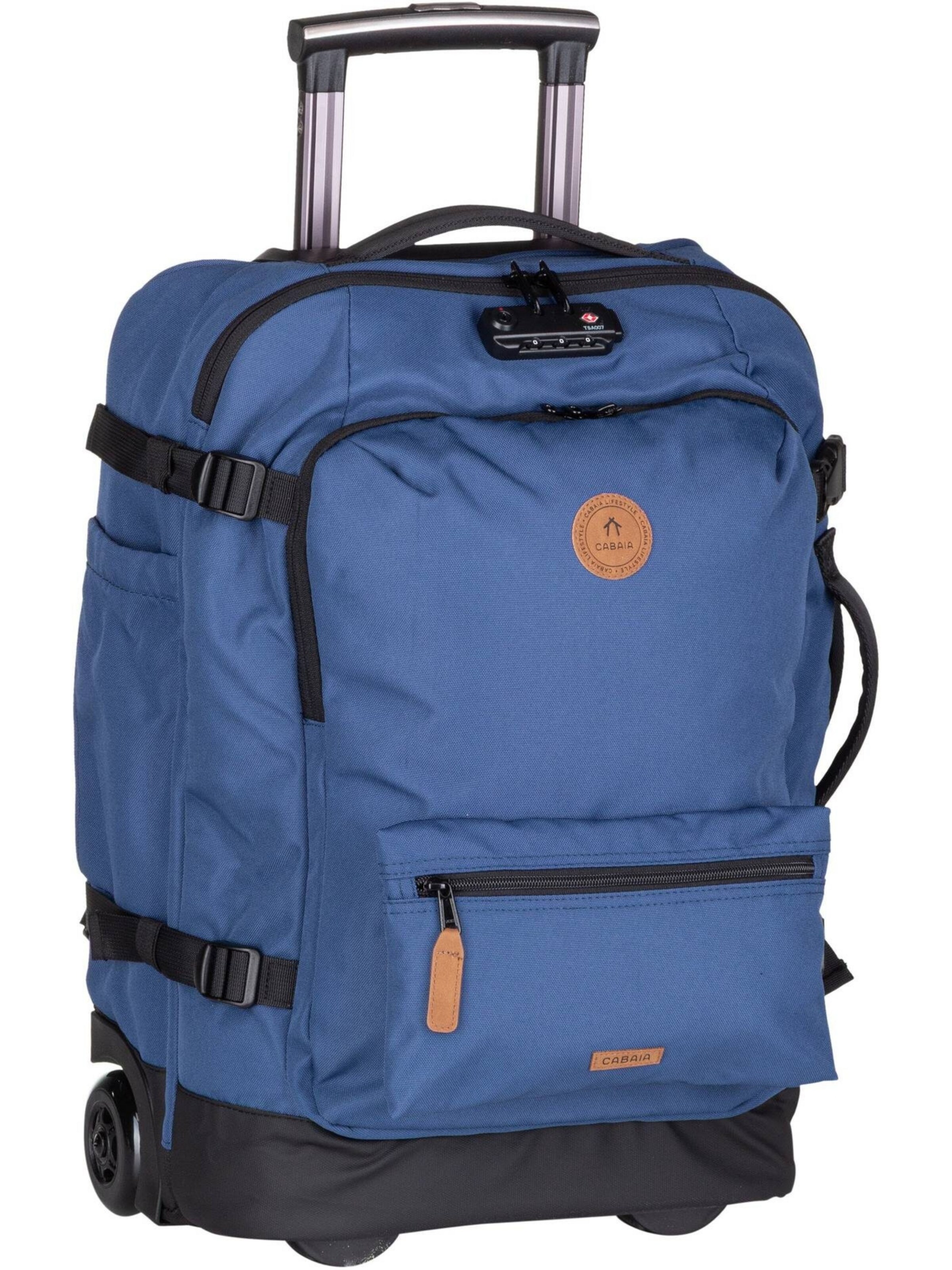 Cabaia Cart ' Soft Suitcase Small ' in Blue: front