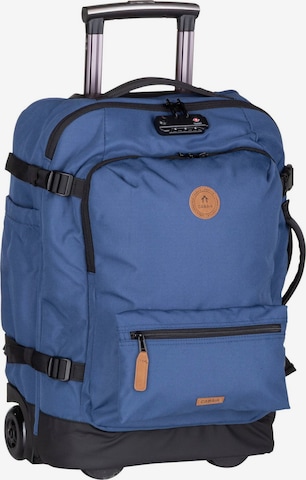 Cabaia Trolley ' Soft Suitcase Small ' in Blau: Vorderseite