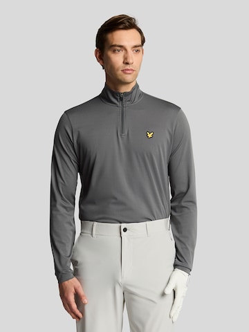 Lyle & Scott Sweatshirt 'Golf Course' in Grijs: voorkant