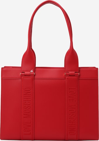 Borsa a mano 'BILLBOARD' di Love Moschino in rosso: frontale