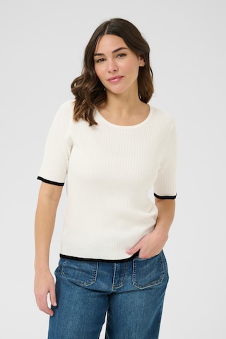 Kaffe - Pullover 'KALizza' em branco: frente