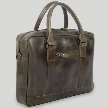 Borsa portadocumenti 'Everett' di Buckle & Seam in verde