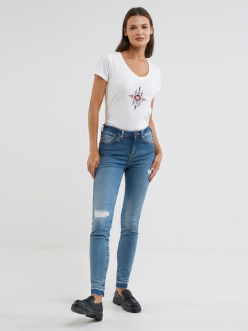 BIG STAR Skinny Jeans 'Adela' in Blau