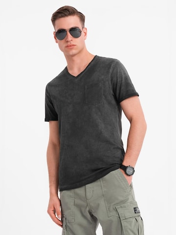 Ombre Shirt in Black: front