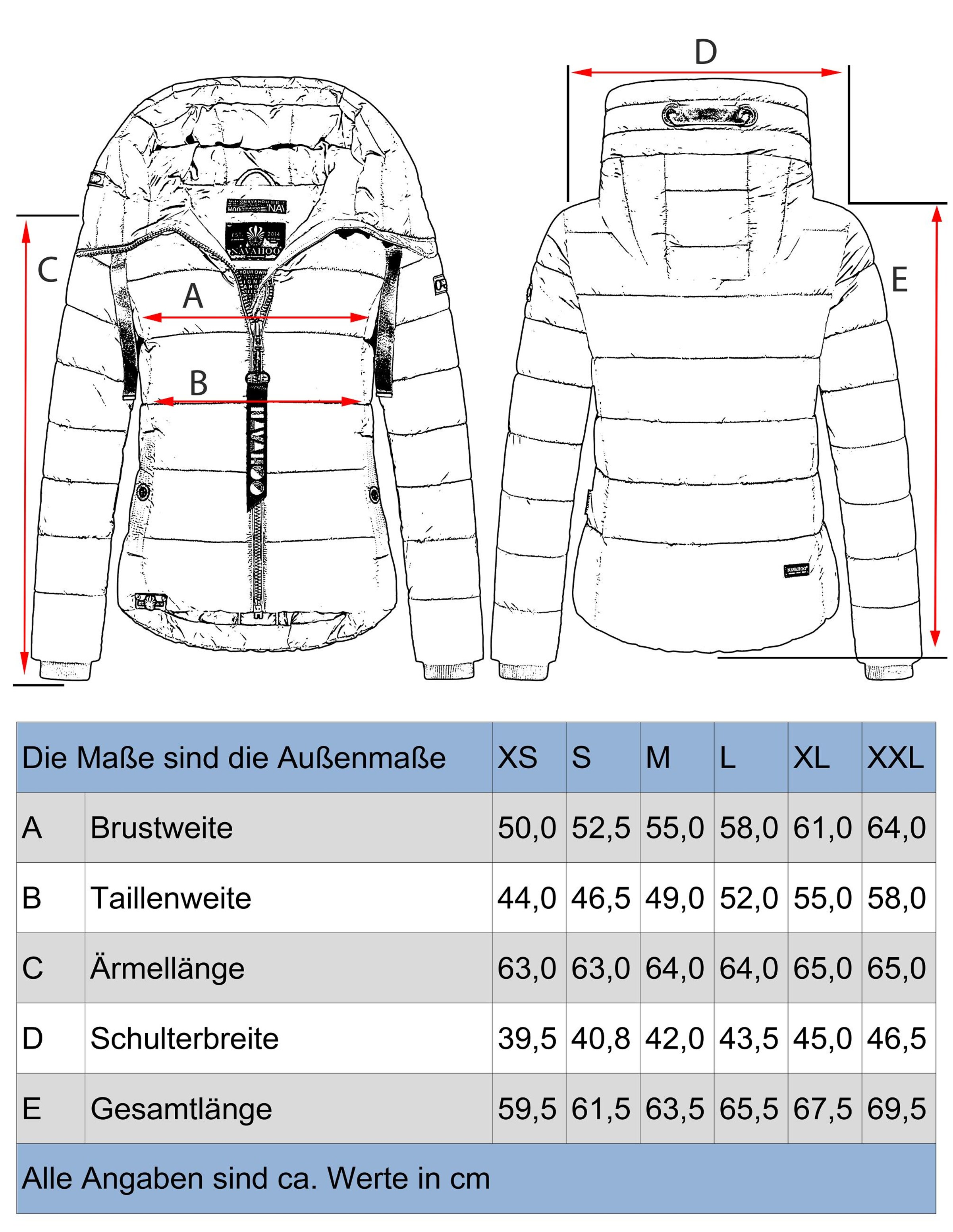 Veste d’hiver 'Amayaa' NAVAHOO en orange
